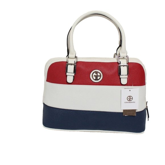 Giani Bernini Rugby Saffiano Dome Medium Satchel Purse Crossbody NEW - Picture 2 of 5